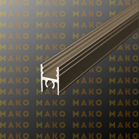 Профиль горизонтальный верхний MS210 Бронза глянец (A17)